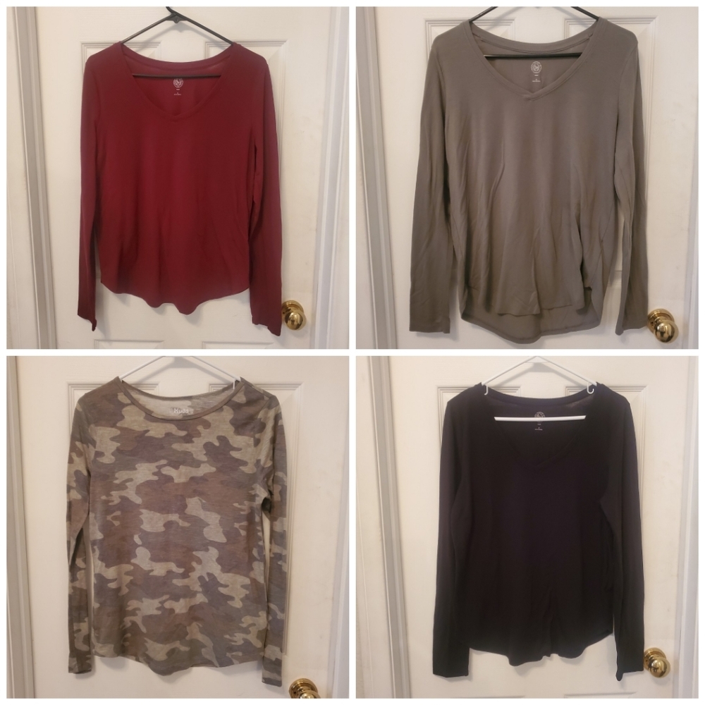 Bundle of size medium long sleeve tees
